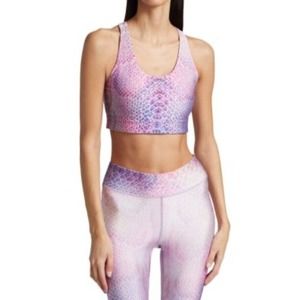 Terez Reversible Python Print Sports Bra, Small, Retail $85. NEW Without Tags.